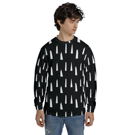 NYC and London Skyscraper Long sleeve black